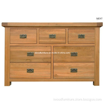 Three Over Four Oak Chest of Drawers